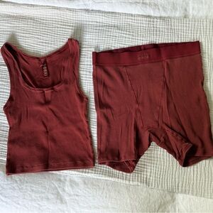 Skims Cotton Rib PJ Set